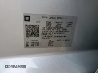 2019 GMC Yukon XL SLT z VIN 1GKS1GKC8KR245444, wystawiony jako Copart lot #55600905 z przebiegiem 106 345 mil mil oraz Szkoda całkowita • Salvage title. Historia ofert i sprzedaży dostępna na DreamBid. Obrazek 13.