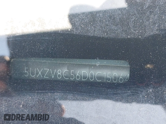 2013 BMW X5 xDrive50i with VIN 5UXZV8C56D0C15064, listed as a IAAI auction lot 42179213 with Not provided miles and . Bid and sale history available at DreamBid. Image 9.