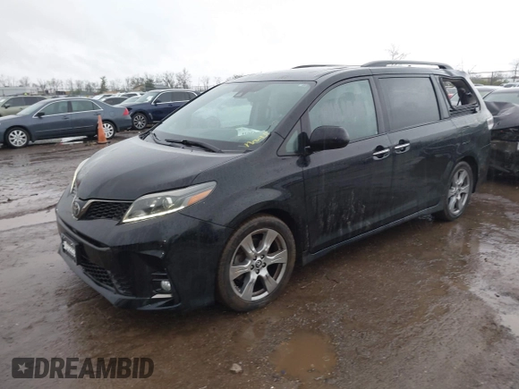 2018 Toyota Sienna SE with VIN 5TDXZ3DC5JS937838, listed as a IAAI auction lot 41964525 with 63,177 mi miles and . Bid and sale history available at DreamBid. Image 2.
