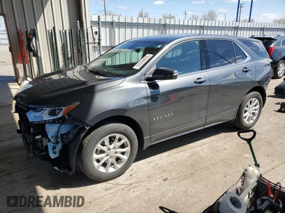 2018 Chevrolet Equinox LT with VIN 2GNAXSEV2J6346387, listed as a Copart auction lot 53259425 with 60,739 mi miles and Salvage Title. Bid and sale history available at DreamBid. Image 1.