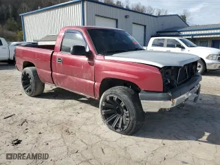 2005 Chevrolet Silverado 1500 LS with VIN 1GCEK14V45Z352156, listed as a Copart auction lot 87450214 with 0 mi miles and Salvage Title. Bid and sale history available at carsss.com. Image 4.