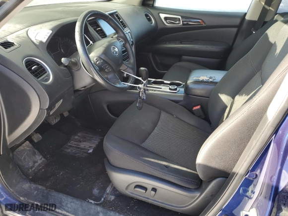 2019 Nissan Pathfinder S with VIN 5N1DR2MM9KC635490, listed as a Copart auction lot 52157255 with 140,433 mi miles and Salvage Title. Bid and sale history available at carsss.com. Image 7.