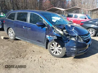 2017 Honda Odyssey SE with VIN 5FNRL5H31HB016523, listed as a IAAI auction lot 40998811 with 62,690 mi miles and . Bid and sale history available at carsss.com. Image 1.