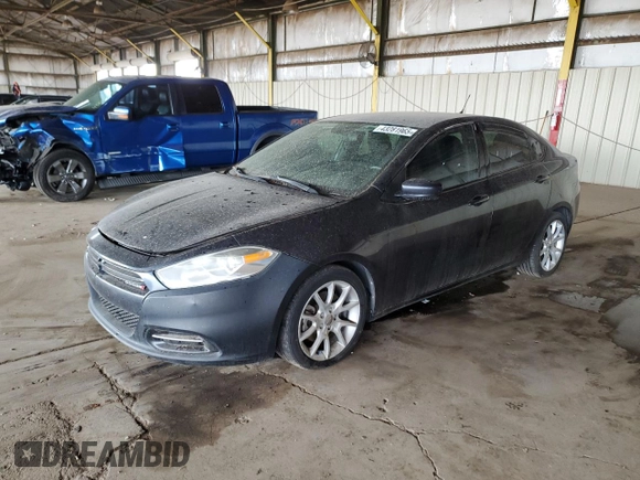 2013 Dodge Dart Rallye with VIN 1C3CDFBA4DD202014, listed as a Copart auction lot 43281965 with 169,062 mi miles and Clean Title. Bid and sale history available at carsss.com. Image 1.