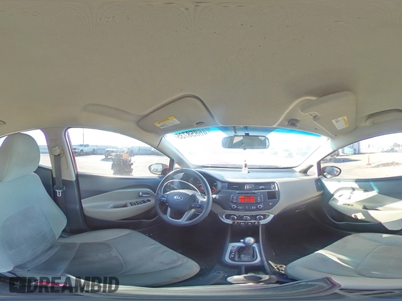 2015 Kia Rio LX with VIN KNADM4A37F6463794, listed as a Copart auction lot 46858735 with 164,081 mi miles and Salvage Title. Bid and sale history available at carsss.com. Image 13.