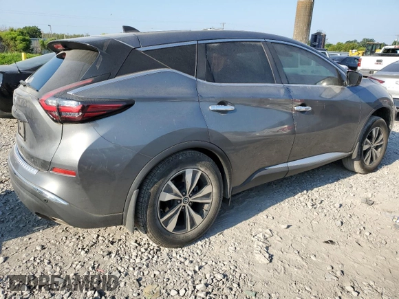 2022 Nissan Murano S with VIN 5N1AZ2AJ3NC125587, listed as a Copart auction lot 67247524 with 33,515 mi miles and Non Repairable. Bid and sale history available at DreamBid. Image 3.