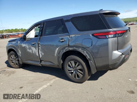 2025 Nissan Pathfinder S with VIN 5N1DR3AC0SC205087, listed as a Copart auction lot 57028965 with 1,052 mi miles and Salvage title. Bid and sale history available at DreamBid. Image 2.