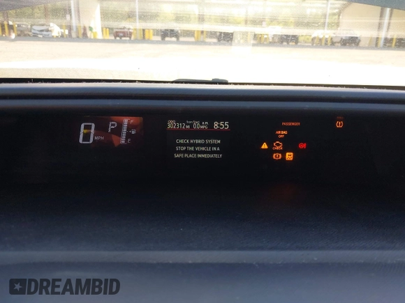 2016 Toyota Prius One with VIN JTDKDTB37G1124535, listed as a IAAI auction lot 42183635 with 302,312 mi miles and . Bid and sale history available at DreamBid. Image 7.