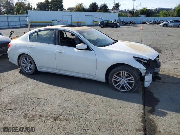 2011 Infiniti G25 Sedan Journey with VIN JN1DV6AP2BM831418, listed as a Copart auction lot 50463335 with 0 mi miles and Salvage Title. Bid and sale history available at carsss.com. Image 4.