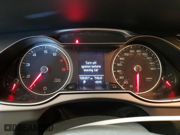 2015 Audi A4 Premium with VIN WAUBFAFL9FN013126, listed as a Copart auction lot 52863245 with 106,257 mi miles and Clean Title. Bid and sale history available at carsss.com. Image 9.
