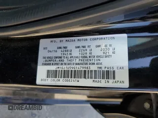 2016 Mazda 6 i Sport with VIN JM1GJ1U59G1479983, listed as a Copart auction lot 52688105 with 158,371 mi miles and Salvage Title. Bid and sale history available at DreamBid. Image 14.
