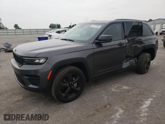 2024 Jeep Grand Cherokee Laredo X with VIN 1C4RJGAG0RC264338, listed as a Copart auction lot 56797895 with 10,755 mi miles and Salvage title. Bid and sale history available at DreamBid. Image 1.