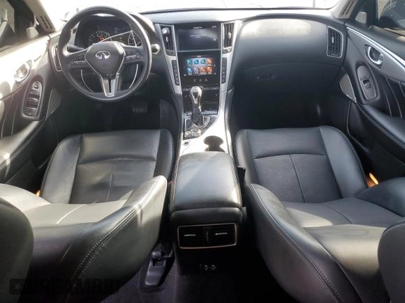 2023 Infiniti Q50 Luxe with VIN JN1EV7BP8PM511178, listed as a Copart auction lot 42441725 with 26,861 mi miles and Salvage Title. Bid and sale history available at DreamBid. Image 8.