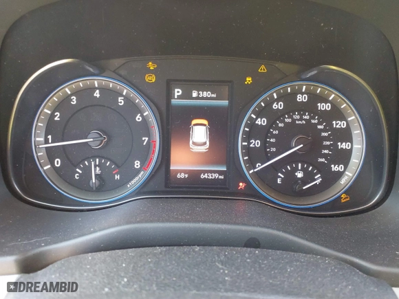 2021 Hyundai Kona SEL with VIN KM8K22AA9MU736208, listed as a IAAI auction lot 41452138 with 64,339 mi miles. Bid and sale history available at carsss.com. Image 7.