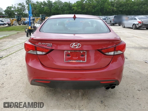 2014 Hyundai Elantra z VIN KMHDH6AH8EU025564, wystawiony jako Copart lot #51357165 z przebiegiem 87 044 mil mil oraz Szkody całkowita. Historia ofert i sprzedaży dostępna na DreamBid. Obrazek 6.