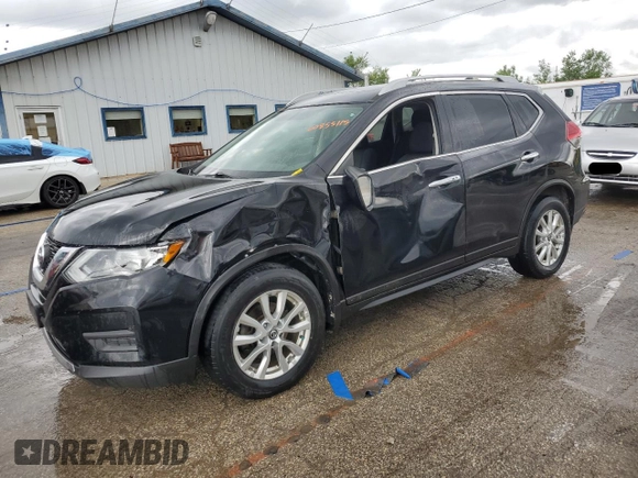 2017 Nissan Rogue SV with VIN 5N1AT2MVXHC747821, listed as a Copart auction lot 60855115 with 170,842 mi miles and Salvage title. Bid and sale history available at DreamBid. Image 1.