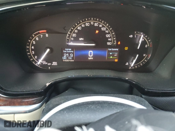 2017 Cadillac XT5 Luxury FWD with VIN 1GYKNBRS0HZ196145, listed as a Copart auction lot 83430344 with 143,012 mi miles and Salvage title. Bid and sale history available at DreamBid. Image 9.