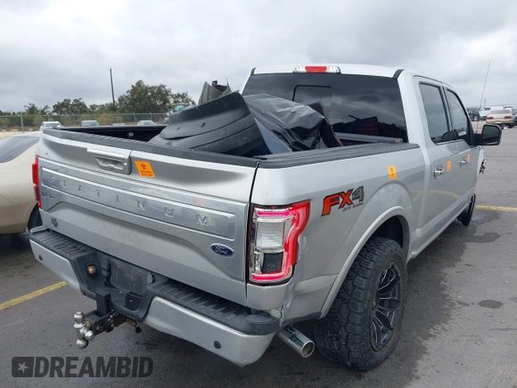 2017 Ford F-150 XL with VIN 1FTEW1EF7HFA25641, listed as a IAAI auction lot 41506644 with 106,098 mi miles. Bid and sale history available at carsss.com. Image 4.