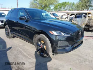 2023 Jaguar F-Pace S with VIN SADCJ2EX0PA717728, listed as a IAAI auction lot 41854387 with 16,919 mi miles and . Bid and sale history available at DreamBid. Image 1.