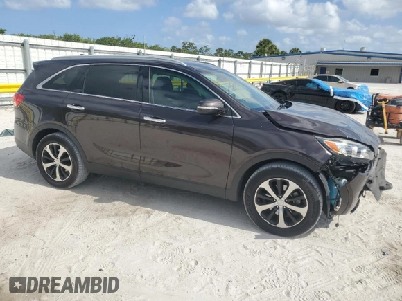 2016 Kia Sorento EX with VIN 5XYPH4A59GG008210, listed as a Copart auction lot 54621845 with 124,208 mi miles and Salvage Title. Bid and sale history available at carsss.com. Image 4.
