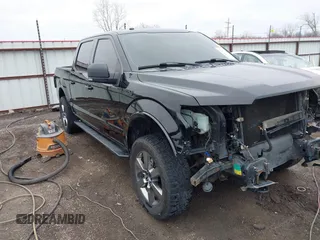 2017 Ford F-150 XL with VIN 1FTEW1EF3HKC29568, listed as a IAAI auction lot 41547151 with 105,759 mi miles. Bid and sale history available at carsss.com. Image 1.
