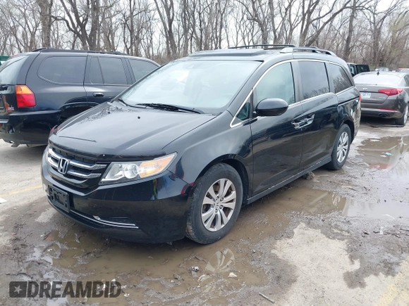 2016 Honda Odyssey EX-L with VIN 5FNRL5H68GB150485, listed as a IAAI auction lot 41835927 with 97,765 mi miles. Bid and sale history available at carsss.com. Image 19.