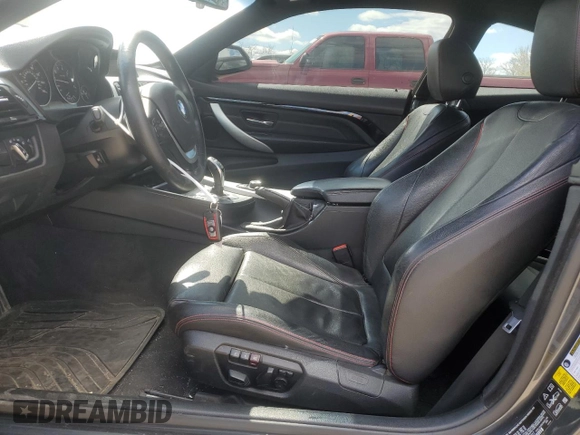 2015 BMW 4 Series 428i xDrive with VIN WBA3N9C55FK247227, listed as a Copart auction lot 50564735 with 121,882 mi miles and Salvage title. Bid and sale history available at DreamBid. Image 7.