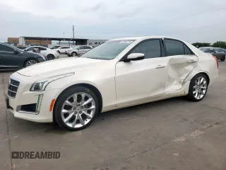 2014 Cadillac CTS Luxury RWD with VIN 1G6AR5S33E0135921, listed as a Copart auction lot 58546225 with 130,427 mi miles and Salvage title. Bid and sale history available at DreamBid. Image 1.