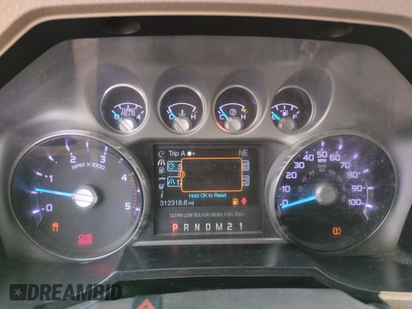 2011 Ford F-250 XL with VIN 1FT7W2BT4BED11873, listed as a Copart auction lot 51128315 with 312,318 mi miles and Salvage title. Bid and sale history available at DreamBid. Image 9.