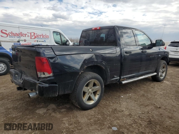2012 Ram 1500 Express with VIN 1C6RD7FT3CS178748, listed as a Copart auction lot 50822085 with 189,684 mi miles and Clean title. Bid and sale history available at DreamBid. Image 3.