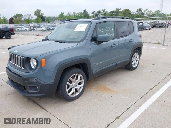 2018 Jeep Renegade Latitude with VIN ZACCJABB9JPH20388, listed as a IAAI auction lot 42212067 with 90,270 mi miles and . Bid and sale history available at DreamBid. Image 17.