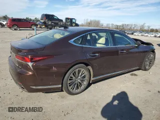 2019 Lexus LS with VIN JTHC5LFF7K5005762, listed as a Copart auction lot 83440964 with 41,412 mi miles and Salvage Title. Bid and sale history available at carsss.com. Image 3.