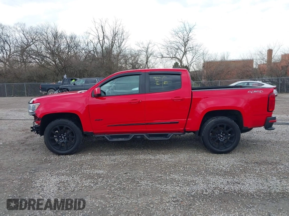 2020 Chevrolet Colorado 4WD LT with VIN 1GCGTCEN0L1211032, listed as a IAAI auction lot 41855549 with 51,465 mi miles and . Bid and sale history available at DreamBid. Image 15.