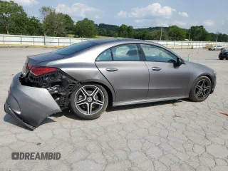 2021 Mercedes-Benz CLA 250 with VIN W1K5J4HB8MN226060, listed as a Copart auction lot 60136875 with 33,676 mi miles and Salvage title. Bid and sale history available at DreamBid. Image 3.