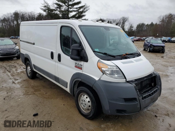 2018 Ram ProMaster Cargo with VIN 3C6TRVAG4JE108567, listed as a Copart auction lot 46140604 with 186,656 mi miles and Clean Title. Bid and sale history available at DreamBid. Image 4.