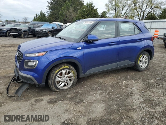 2021 Hyundai Venue SE with VIN KMHRB8A38MU066282, listed as a Copart auction lot 53087095 with 92,466 mi miles and Salvage Title. Bid and sale history available at DreamBid. Image 1.
