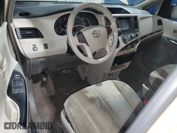 2011 Toyota Sienna with VIN 5TDZK3DC6BS043328, listed as a Copart auction lot 57793075 with 252,087 mi miles and Clean title. Bid and sale history available at DreamBid. Image 8.