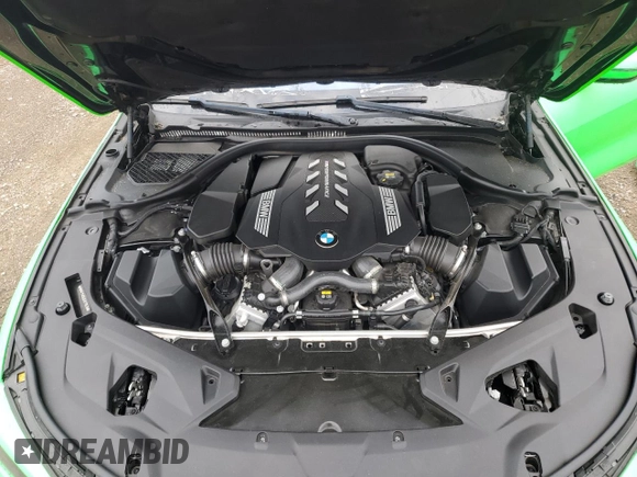 2020 BMW 8 Series z VIN WBAFY4C03LCE17539, wystawiony jako Copart lot #64737445 z przebiegiem 24 919 mil mil oraz Szkoda całkowita • Salvage title. Historia ofert i sprzedaży dostępna na DreamBid. Obrazek 11.