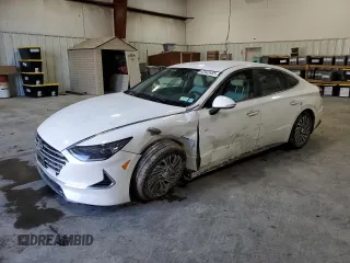 2023 Hyundai Sonata Hybrid SEL with VIN KMHL34JJXPA078014, listed as a Copart auction lot 42442455 with 17,281 mi miles and Salvage Title. Bid and sale history available at carsss.com. Image 1.