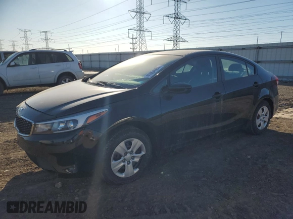 2017 Kia Forte LX with VIN 3KPFK4A78HE015159, listed as a Copart auction lot 41854995 with 40,784 mi miles and Salvage Title. Bid and sale history available at carsss.com. Image 1.