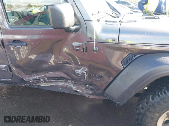 2022 Jeep Wrangler Unlimited Sport with VIN 1C4HJXDN1NW240032, listed as a IAAI auction lot 41130845 with 24,745 mi miles and . Bid and sale history available at DreamBid. Image 6.
