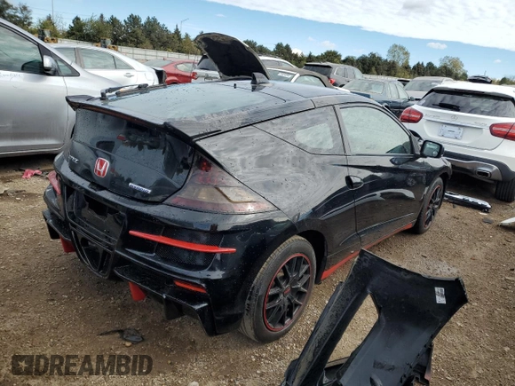 2012 Honda CR-Z with VIN JHMZF1C41CS000770, listed as a Copart auction lot 75680624 with 130,918 mi miles and Salvage Title. Bid and sale history available at carsss.com. Image 3.