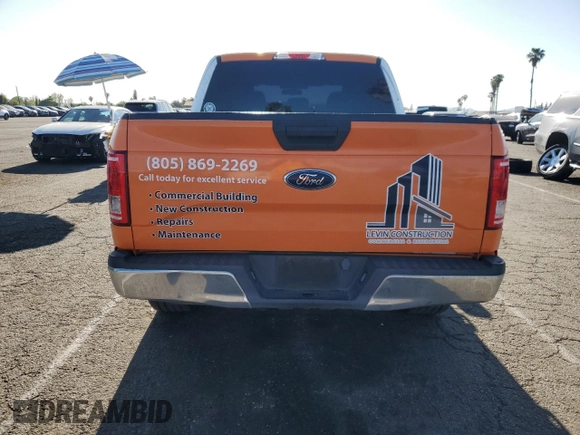2017 Ford F-150 XL with VIN 1FTEW1C86HKD45951, listed as a Copart auction lot 52581795 with 191,663 mi miles and Clean title. Bid and sale history available at DreamBid. Image 6.