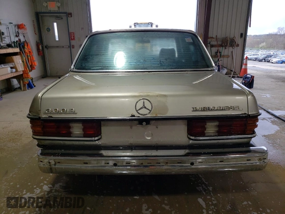 1985 Mercedes-Benz 300 with VIN WDBAB33C2FA244806, listed as a Copart auction lot 52752485 with Not Provided miles and Clean Title. Bid and sale history available at DreamBid. Image 6.