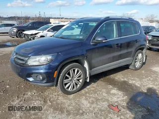 2016 Volkswagen Tiguan S with VIN WVGBV7AX5GW526285, listed as a IAAI auction lot 41445284 with 130,954 mi miles and . Bid and sale history available at DreamBid. Image 16.