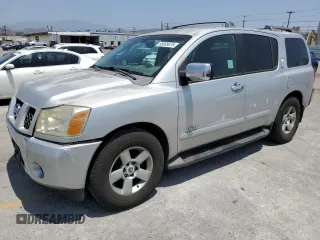 2006 Nissan Armada LE z VIN 5N1AA08A96N728504, wystawiony jako Copart lot #58588675 z przebiegiem 237 806 mil mil oraz Szkoda całkowita • Salvage title. Historia ofert i sprzedaży dostępna na DreamBid. Obrazek 1.