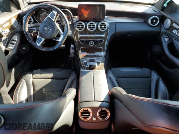 2017 Mercedes-Benz C 43 AMG with VIN 55SWF6EBXHU195218, listed as a Copart auction lot 41504645 with 97,108 mi miles and Salvage Title. Bid and sale history available at DreamBid. Image 8.