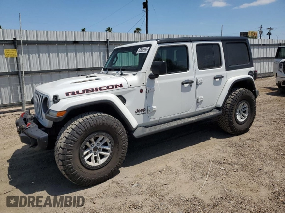 2018 Jeep Wrangler Unlimited Rubicon with VIN 1C4HJXFG9JW308991, listed as a Copart auction lot 53638955 with 95,508 mi miles and Salvage title. Bid and sale history available at DreamBid. Image 1.