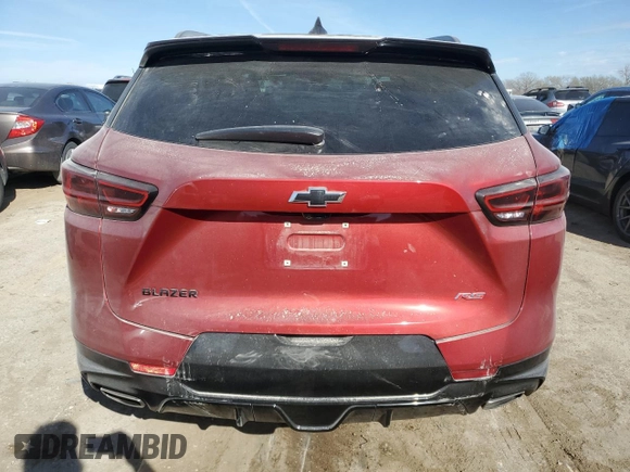 2023 Chevrolet Blazer RS с VIN 3GNKBERS2PS200506, выставлен на аукционе Copart как лот 50313005 с пробегом 20 957 миль миль и Списание • Salvage title. История ставок и продаж доступна на DreamBid. Изображение 6.