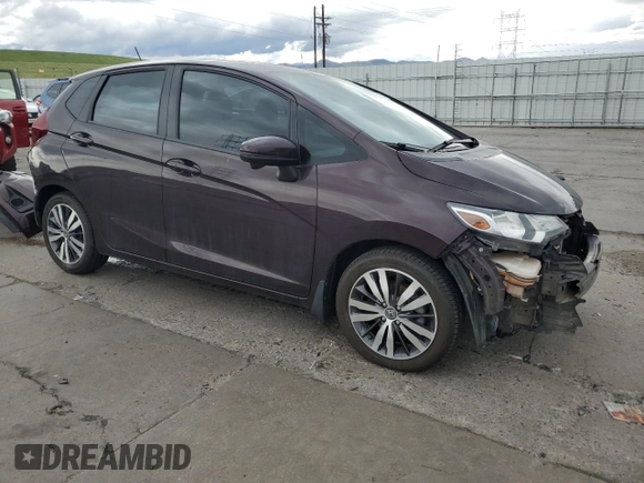2015 Honda Fit EX with VIN 3HGGK5G84FM729496, listed as a Copart auction lot 55996315 with 91,310 mi miles and Salvage title. Bid and sale history available at DreamBid. Image 4.